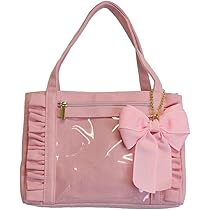 ★ハンドメイド★ ミニチュア トートバッグ ダーク ピンク チャーム付き A4】バッグチャーム付きフリルトートバッグ(コーデュロイ